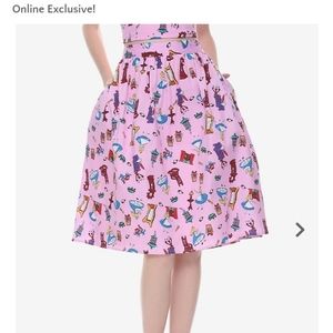 Alice in Wonderland Midi Skirt